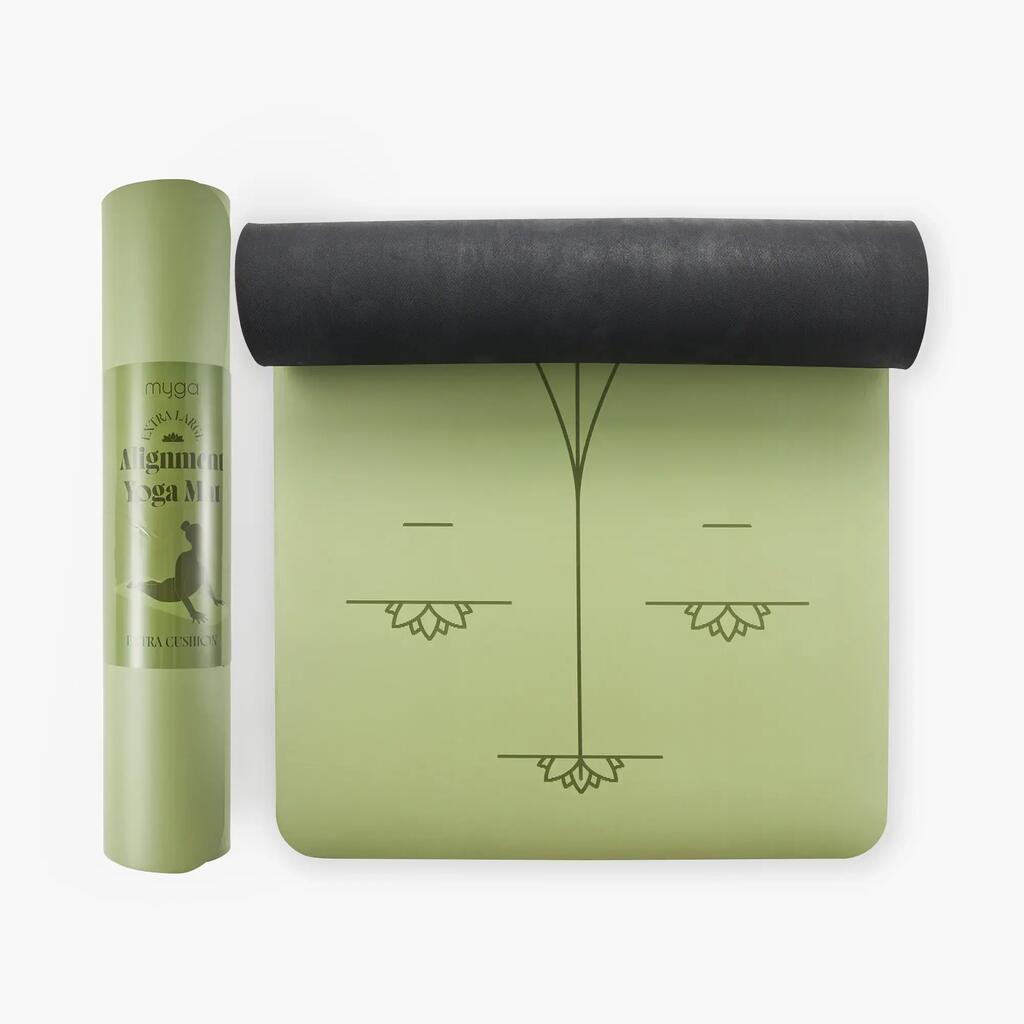 Myga Extra Large Moss Alignment Yoga Mat