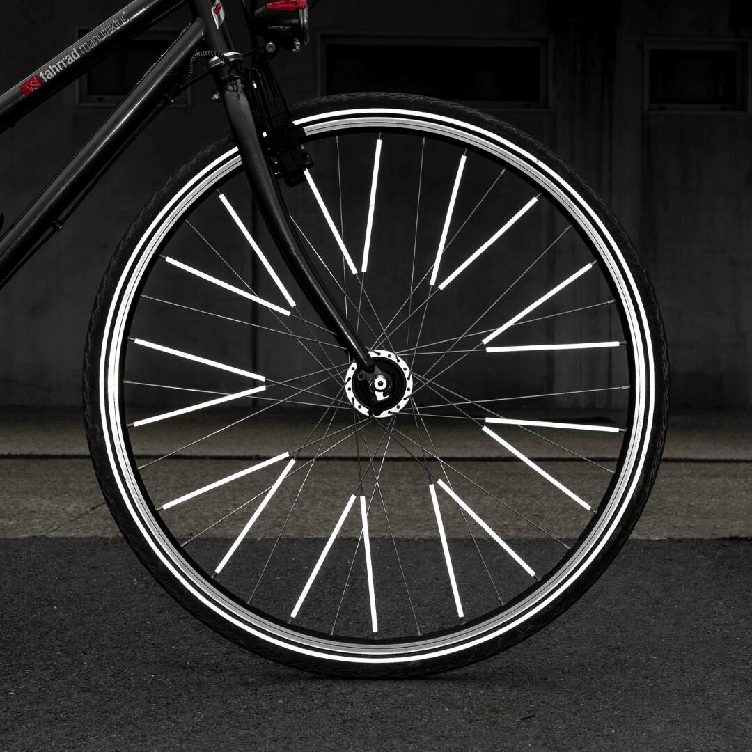 Yeria 112 Réflecteurs De Rayons De Vélo – 6 Couleurs, 360° De Visibilité, Pour Rayons Standards