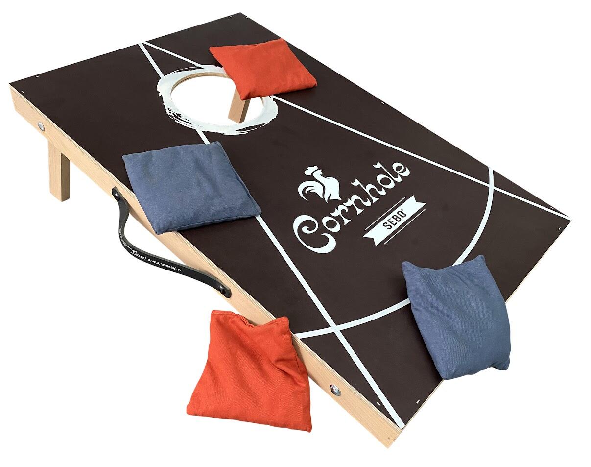 4 sacs bleus pour jouer au Cornhole 2/2
