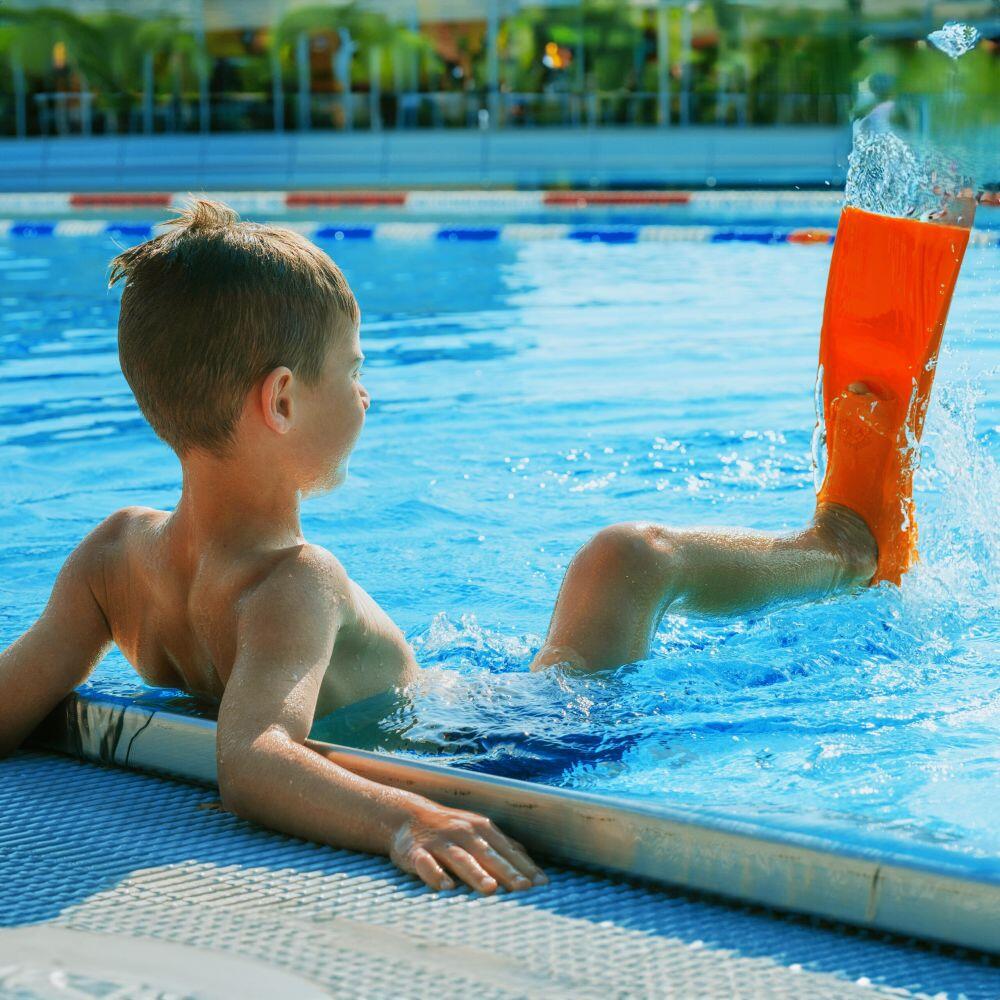 Palmes de natation pour enfants 30-33 orange 3/4