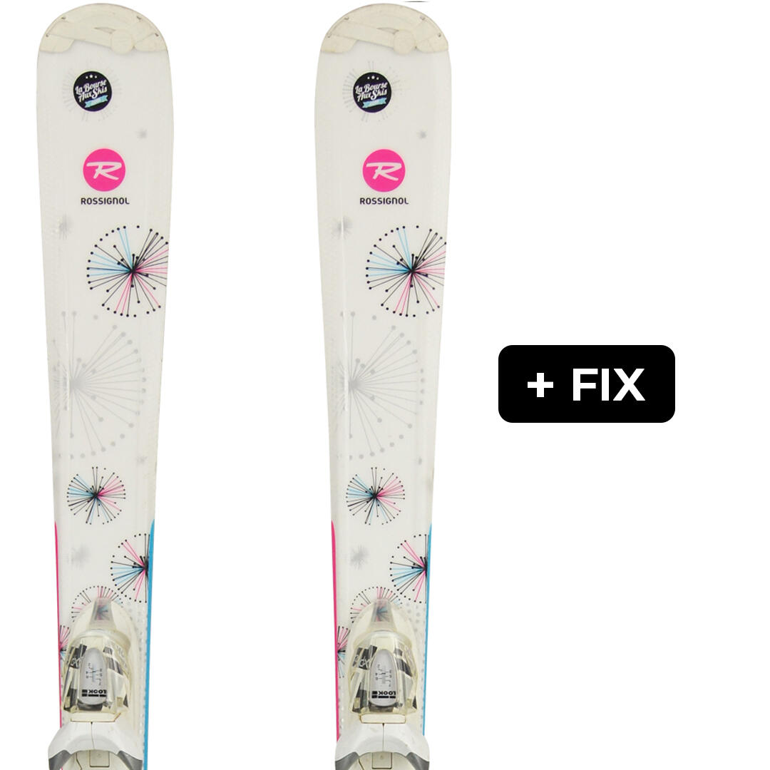 ROSSIGNOL Reconditionné - ROSSIGNOL FUN GIRL + LOOK XPRESS 7 JR - Très bon état