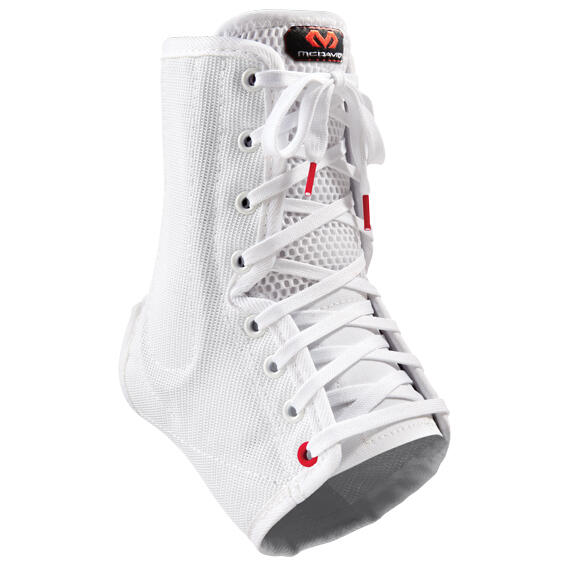 Chevillère à lacets McDavid avec baleines à ressort blanc 2/3