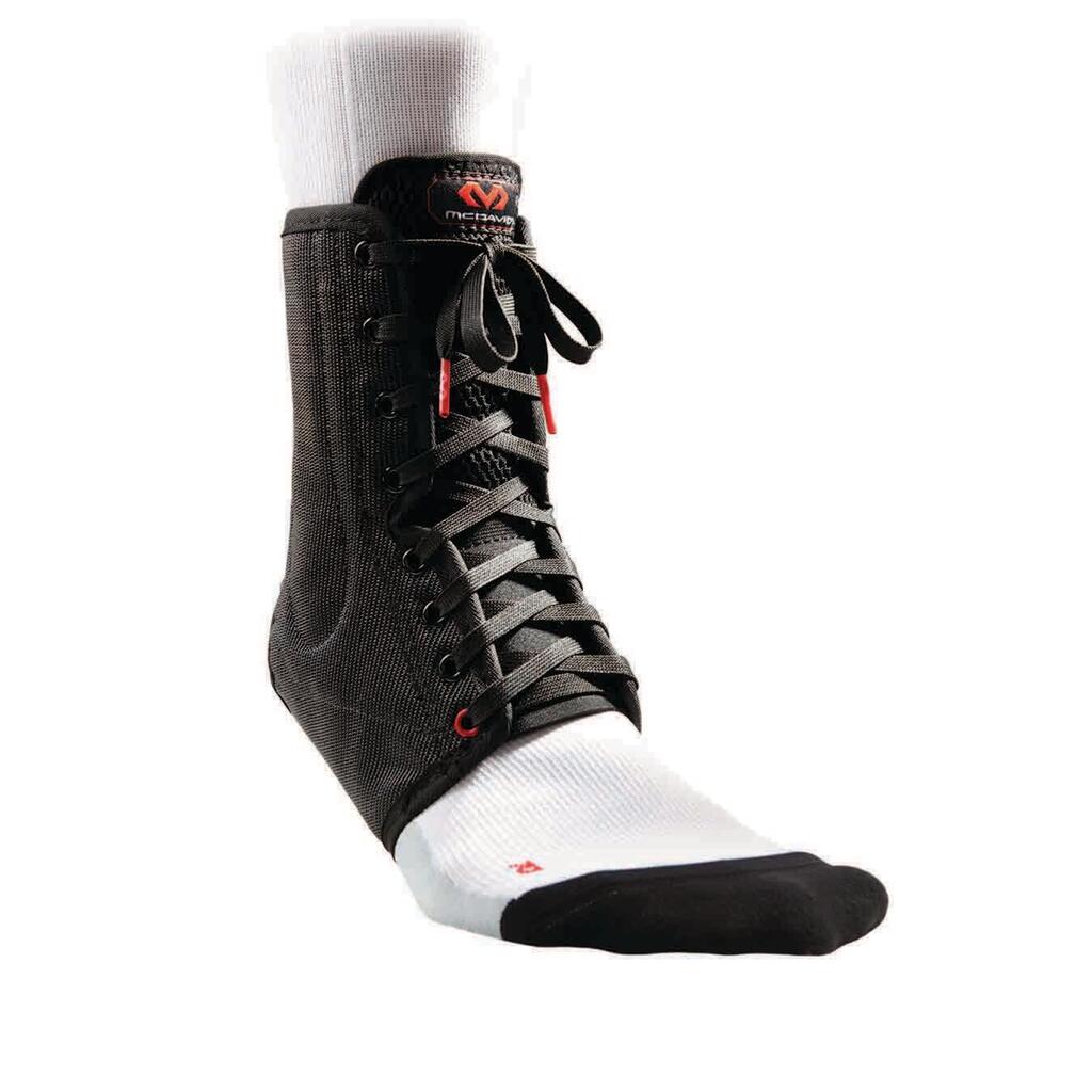 Ankle lace-up McDavid avec baleines à ressort noir