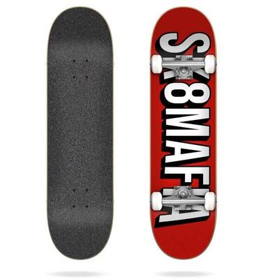 Sk8Mafia Skateboard 7.75 Flix Red