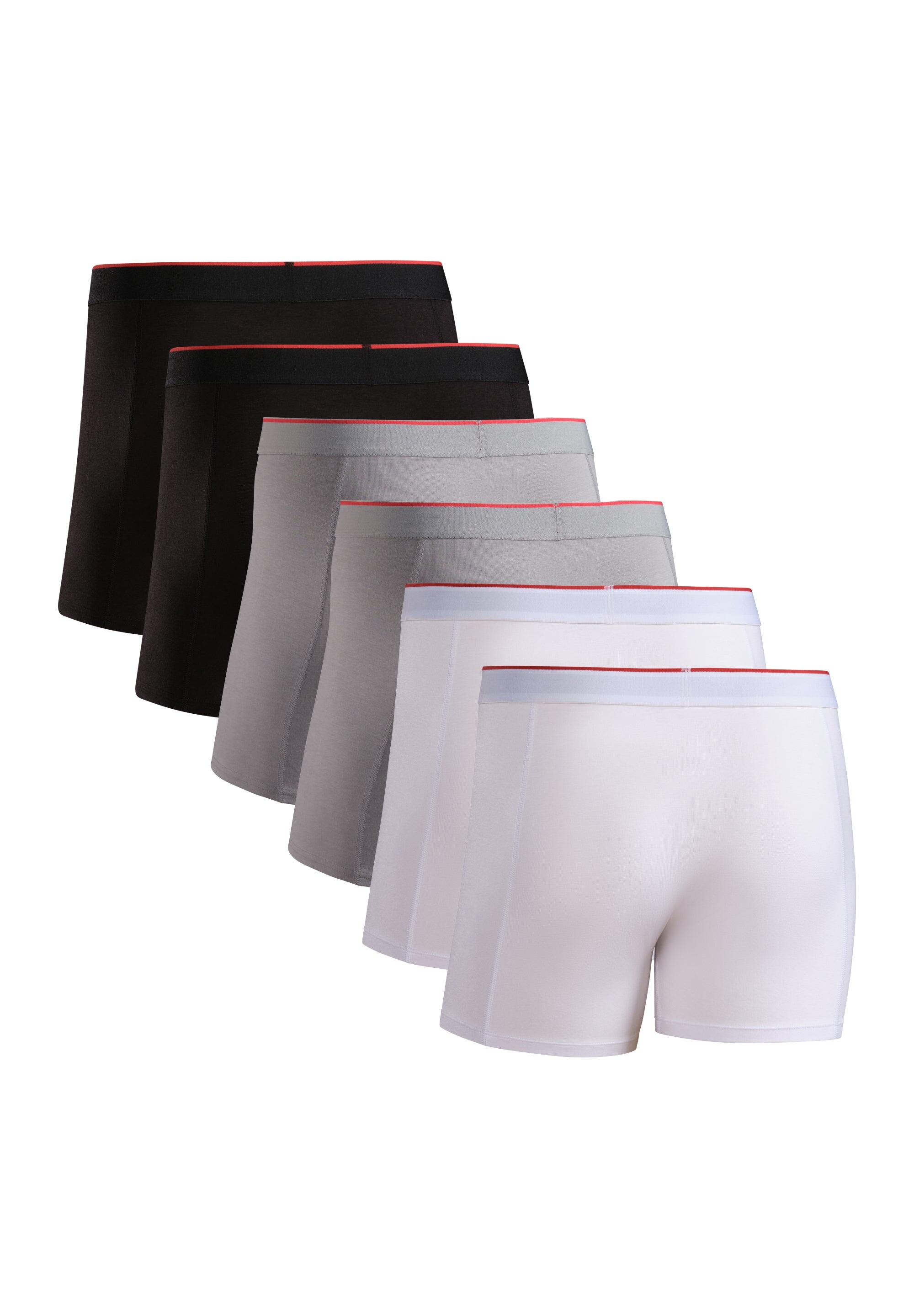 Boxers en bambou homme ultra doux respirants sous-vêtements lot de 6 2/6