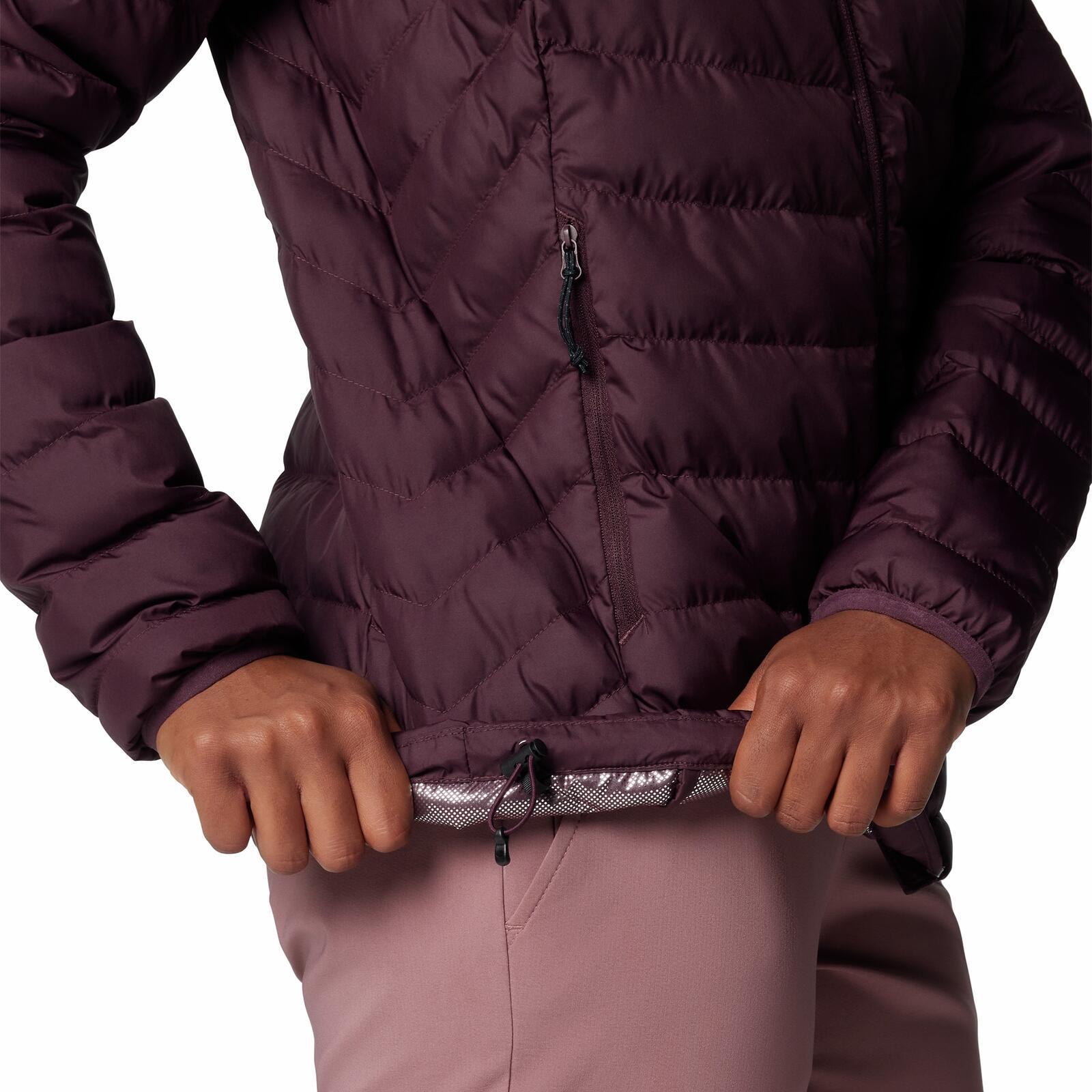Jackett Columbia Modell Powder Lite Ii Hooded Jacket Farbe Burgunder 7/7