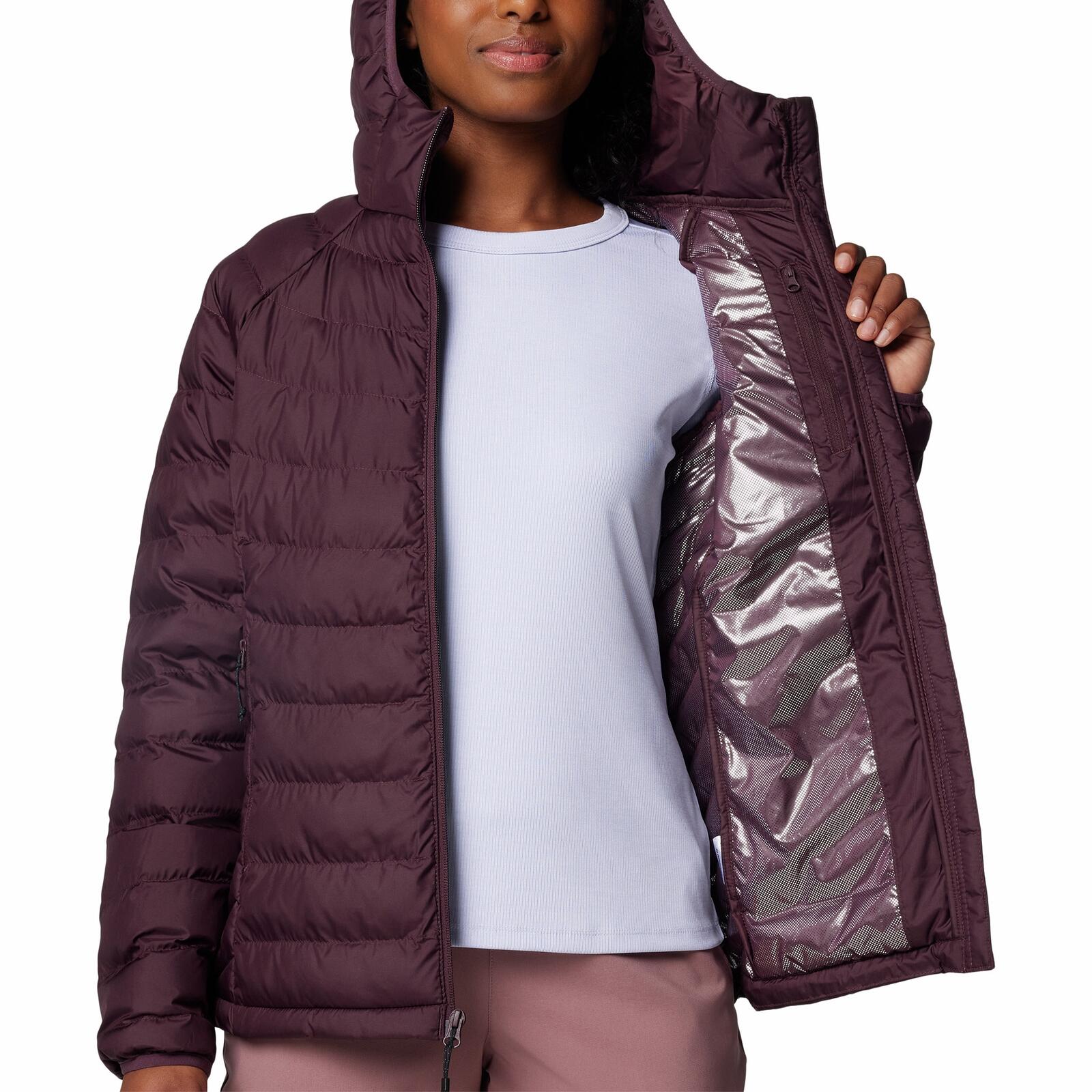 Jackett Columbia Modell Powder Lite Ii Hooded Jacket Farbe Burgunder 6/7