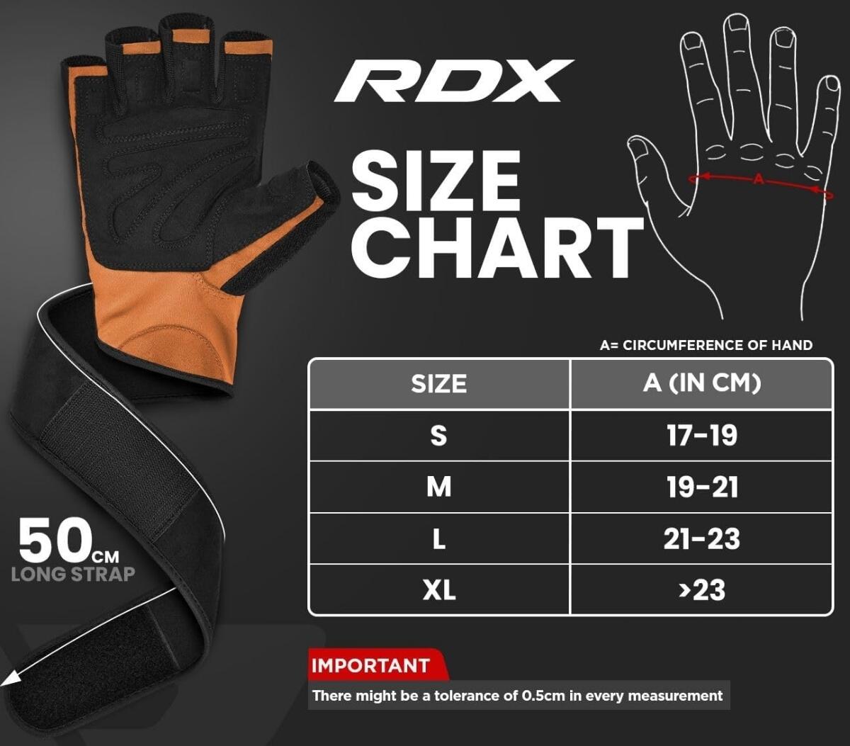RDX L4 Open Finger Weightlifting Gym Gloves 7/7