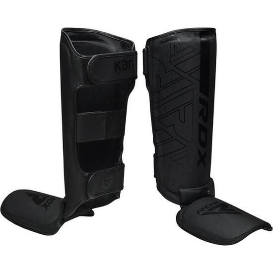 Protège-tibias F6 Kara MMA - Noir mat - Noir - Taille L