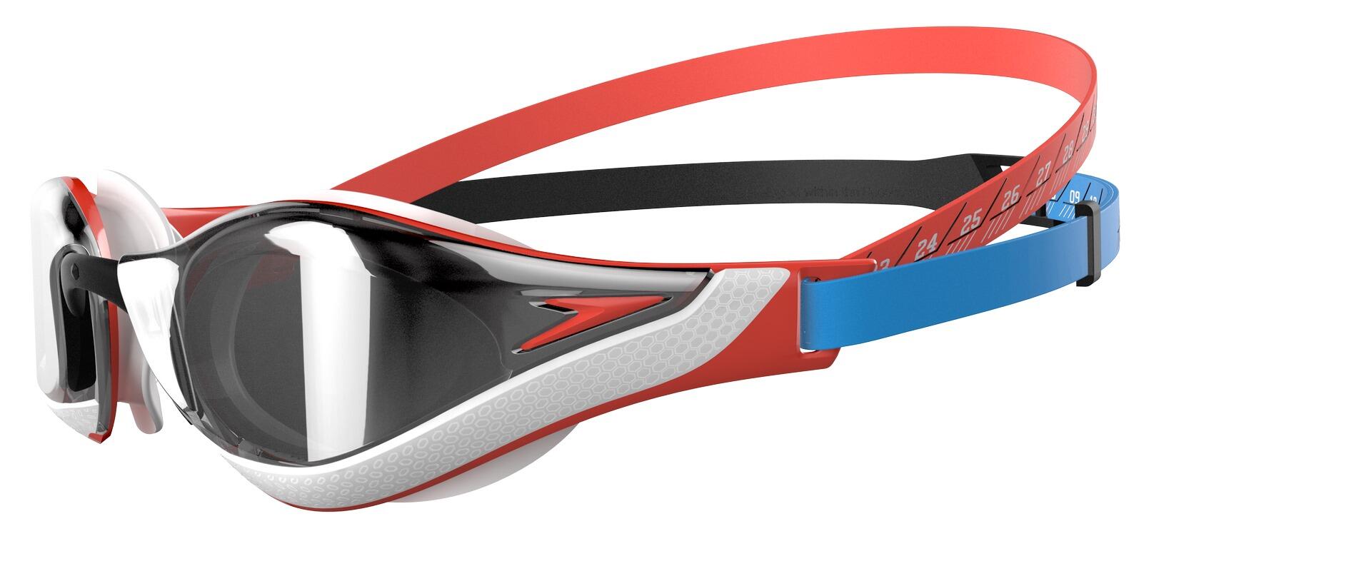 Occhialini Speedo Fastskin Pure Focus Mirror Rosso/Blu 5/7