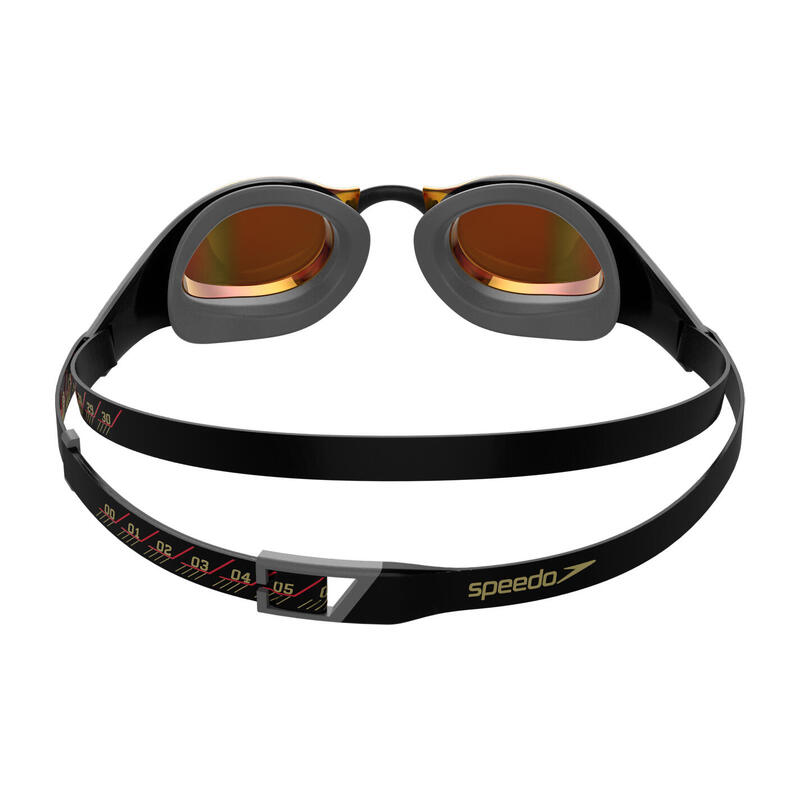 Speedo Zwembril Fastskin Pure Focus Mirror Zwart/Rood