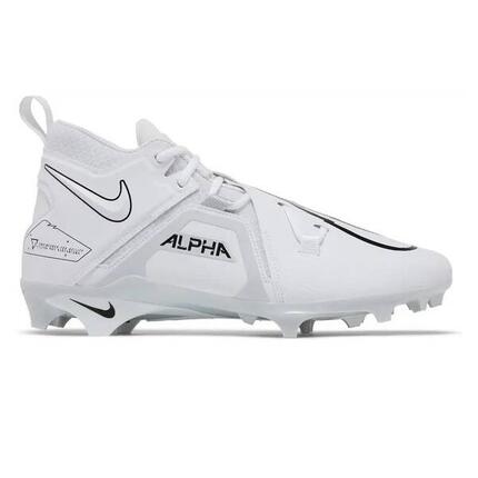 Crampons de Football Americain moulés Nike Alpha menace Pro 3 Blanc