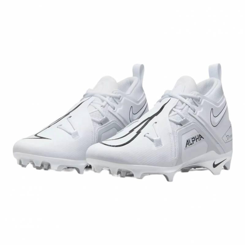 Crampons de Football Americain moulés Nike Alpha menace Pro 3 Blanc 2/5