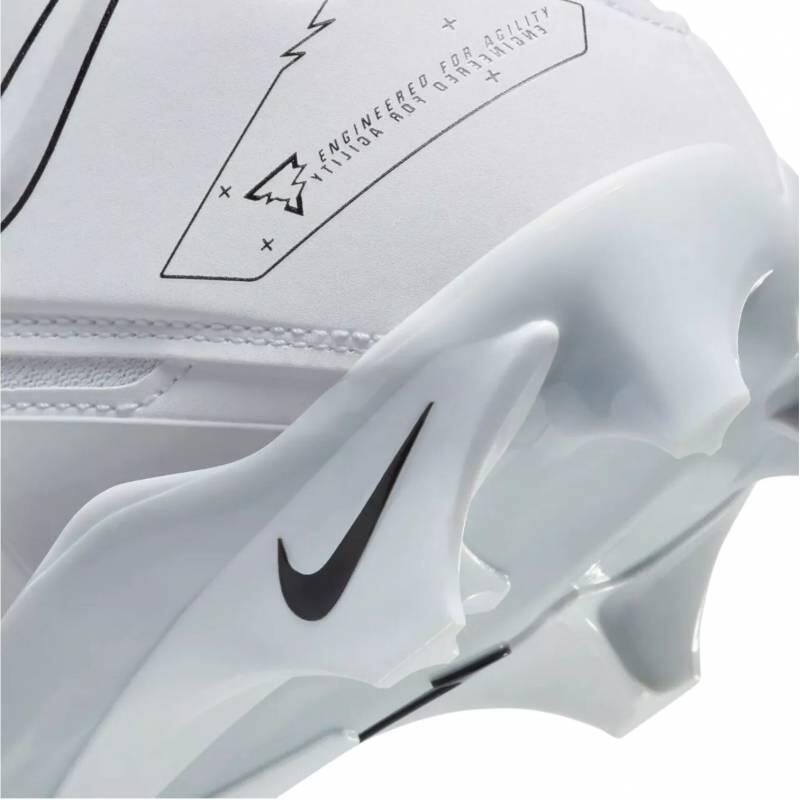 Crampons de Football Americain moulés Nike Alpha menace Pro 3 Blanc 4/5