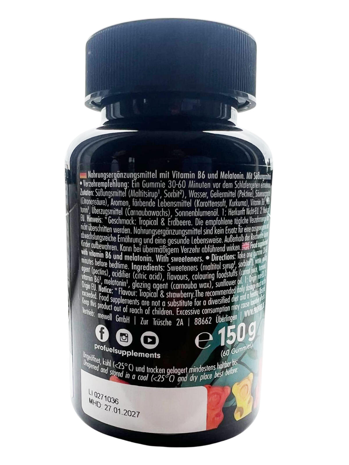 ProFuel Melatonin GUMMIBÄRCHEN 60 Fruchtgummis 2/3