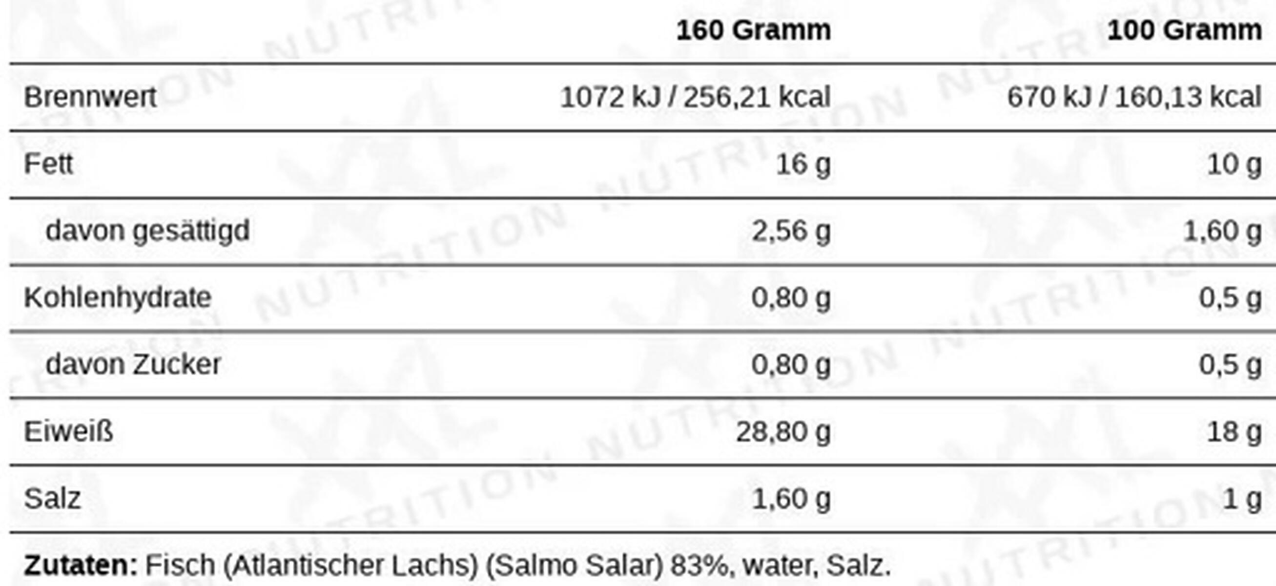 XXL Nutrition Lachsfilet 160g 2/2