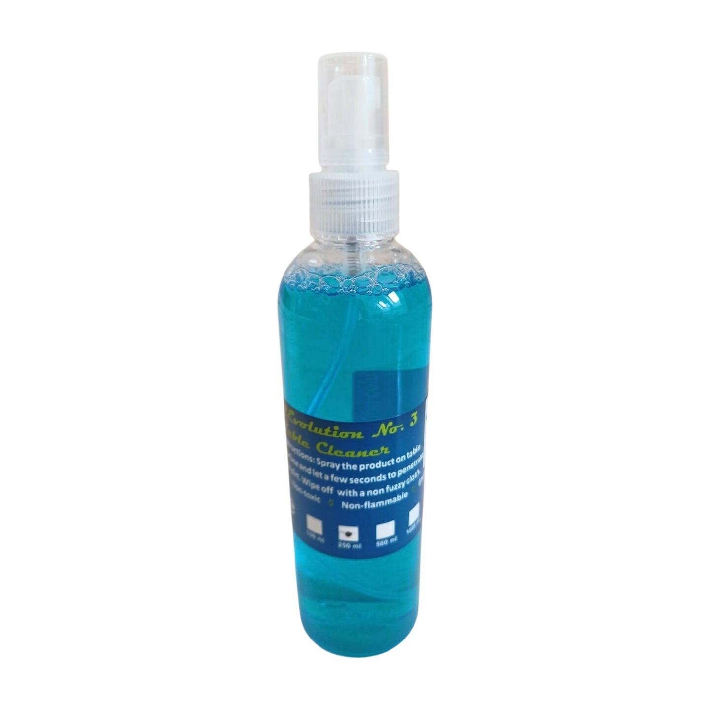 PŁYN DO CZYSZCZENIA STOŁU DO TENISA STOŁOWEGO 250 ml ŚRODEK DO MYCIA STOŁU 3/4