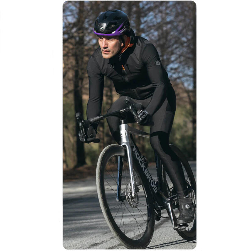 Kask rowerowy dla dorosłych z oświetleniem LED Rockbros ZK-077 regulowany 3/6