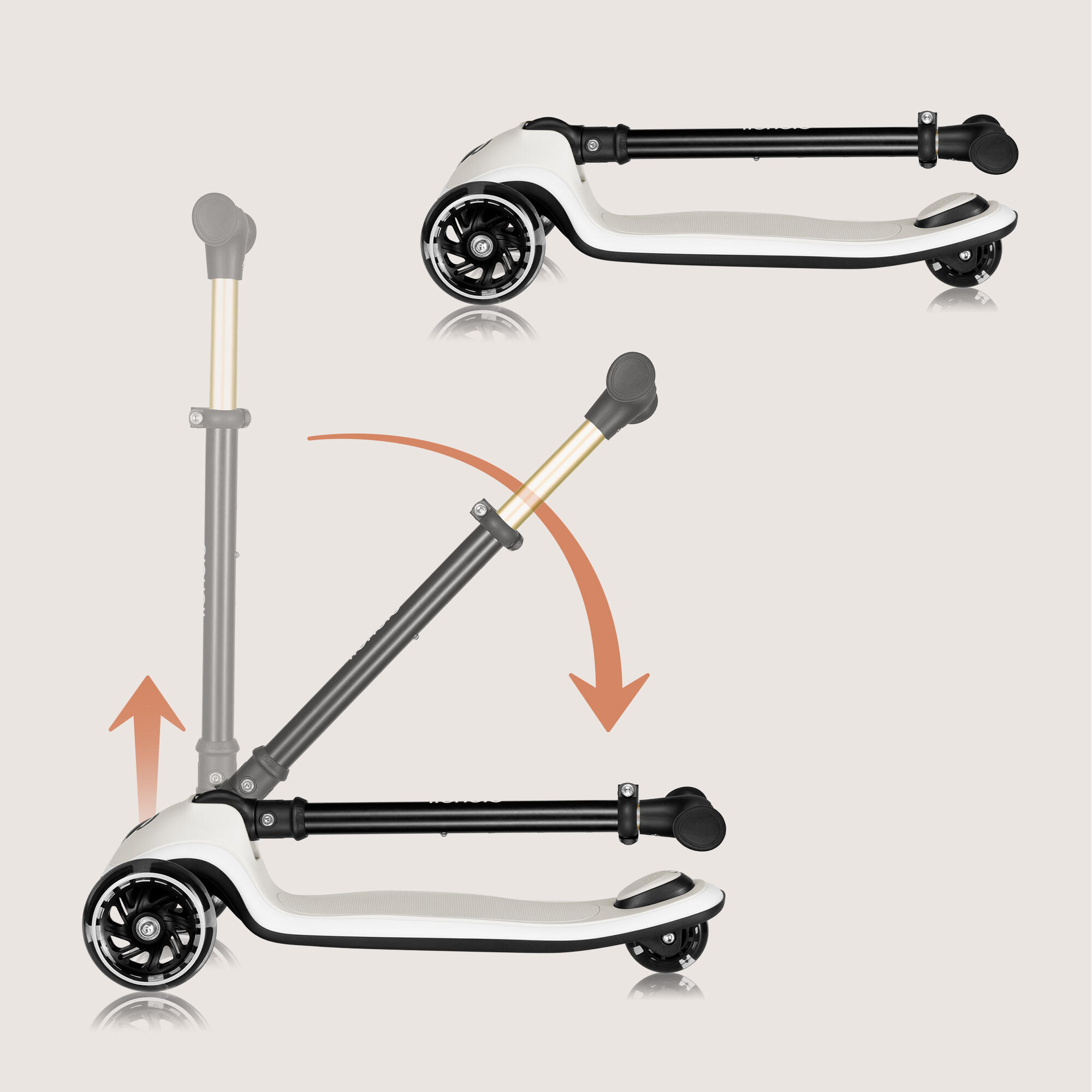 Trottinette LED Lionelo Mey 3 Roues Réglable pliable 3+ 3/7