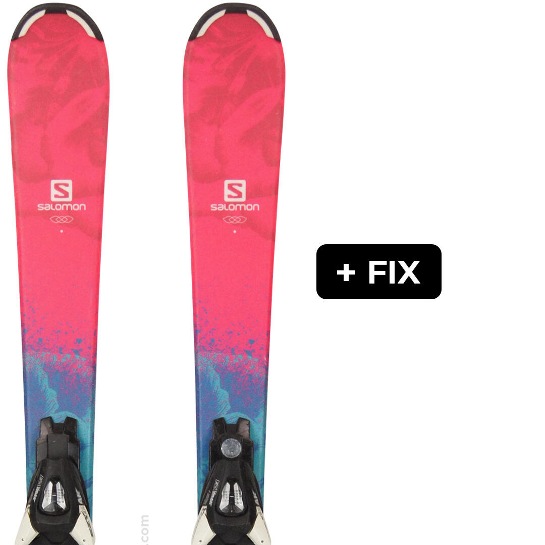 SALOMON Reconditionné - SALOMON QST LUX JR S + FIXATION EZY5 - Très bon état