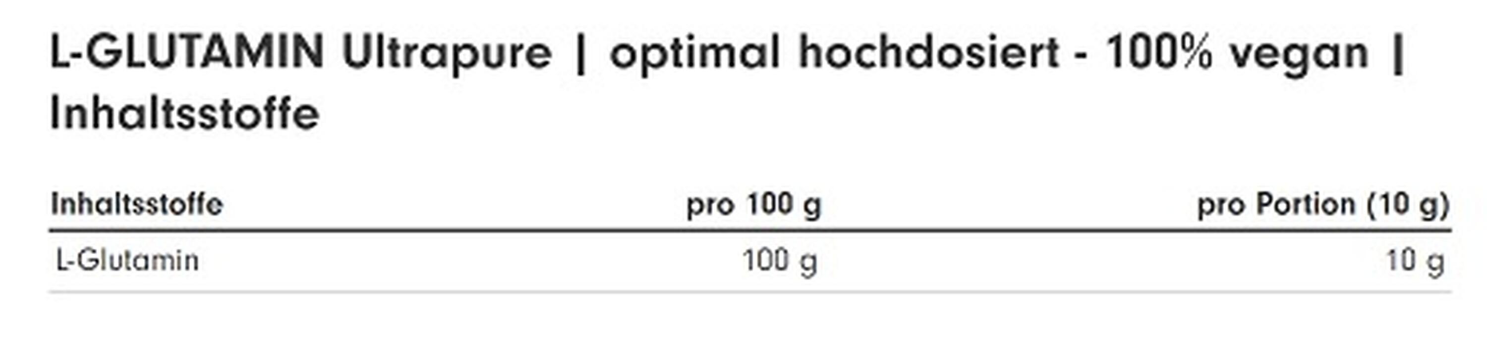 ProFuel Glutamin Ultrapure 500g Beutel 2/2
