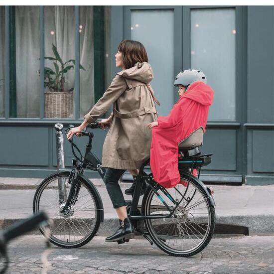 Imperméable enfant pour siège vélo, unisexe, tissu recyclé