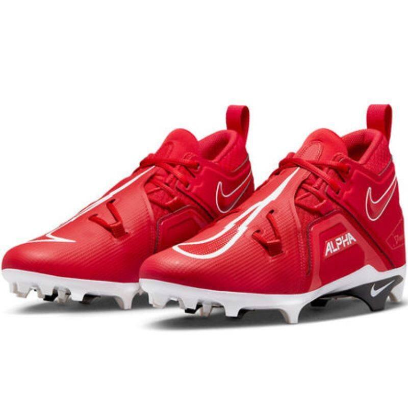 Crampons de Football Americain moulés Nike Alpha menace Pro 3 Rouge 2/5