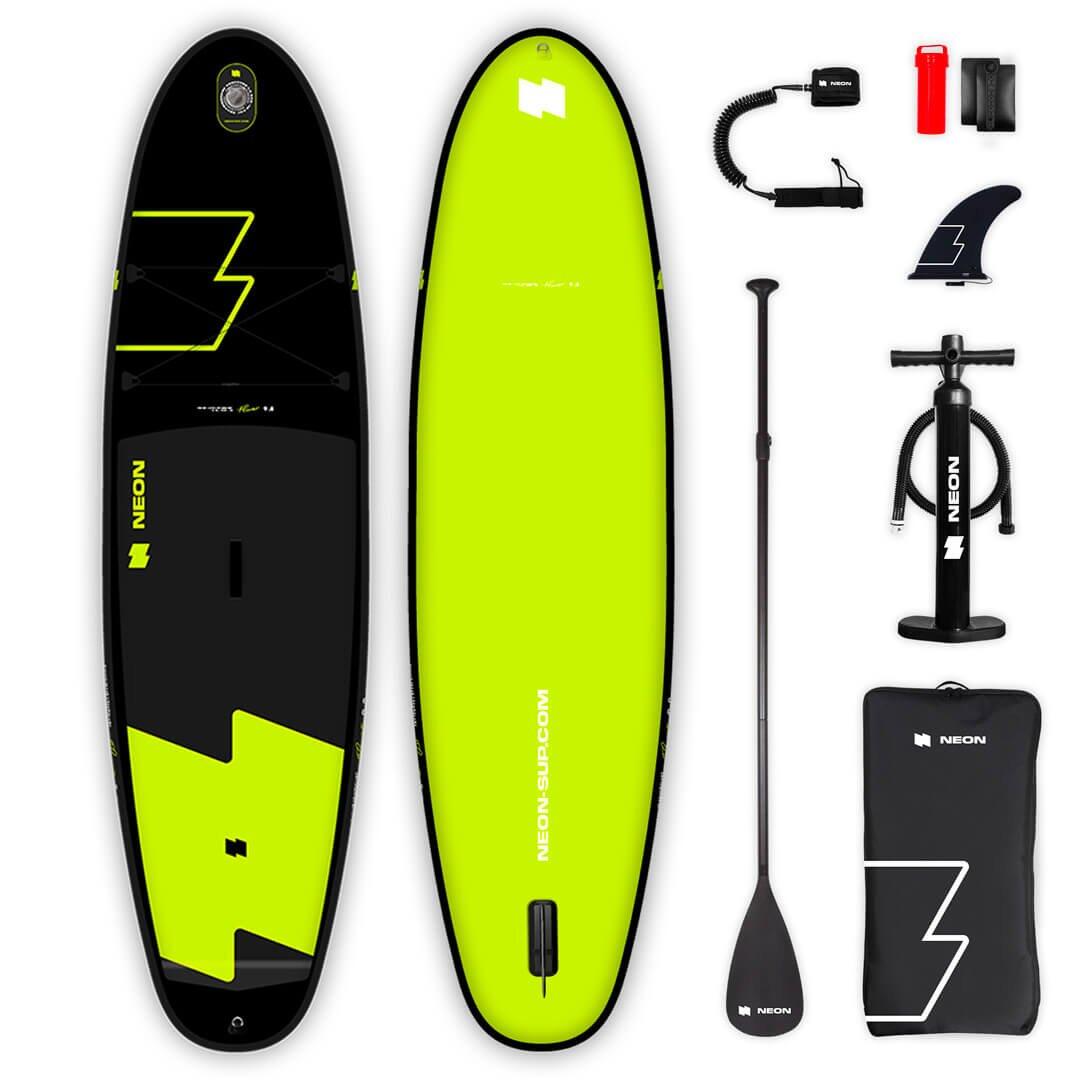 Neon - Pack Stand Up Paddle Gonflable - Neon Fluor Lime 9'8 - Planche De Stand Up Paddle - Decathlon
