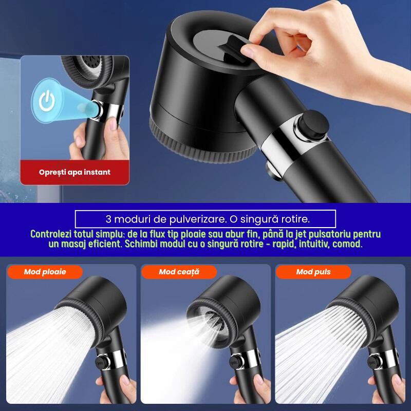 Dus Portabil – Jet puternic reglabil in 3 trepte, Display Digital, Acumulator 12