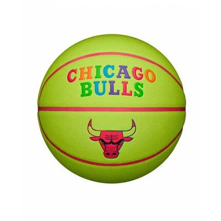 Ballon de Basketball Wilson NBA Chicago Bulls Team Neon