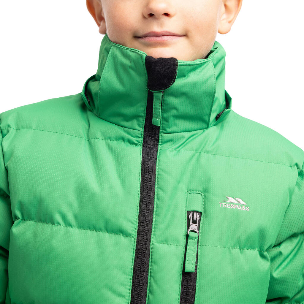 Boys Padded Adjustable Zip-Off Hood Waterproof Jacket - Tuff