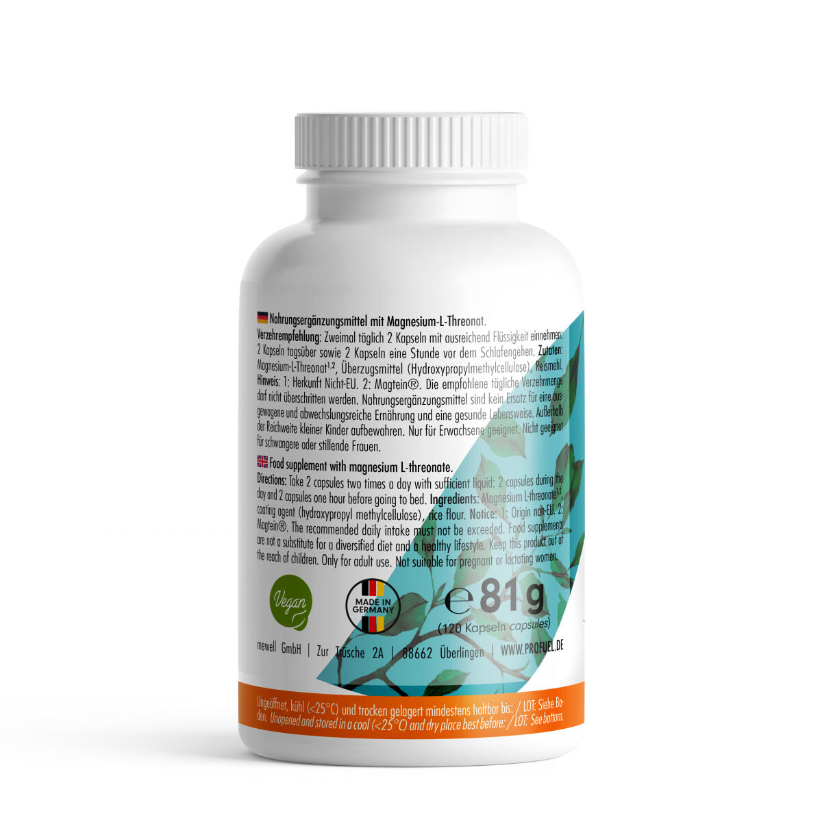 ProFuel Magnesium L-Threonat Magtein® (120 Kapseln) 3/3