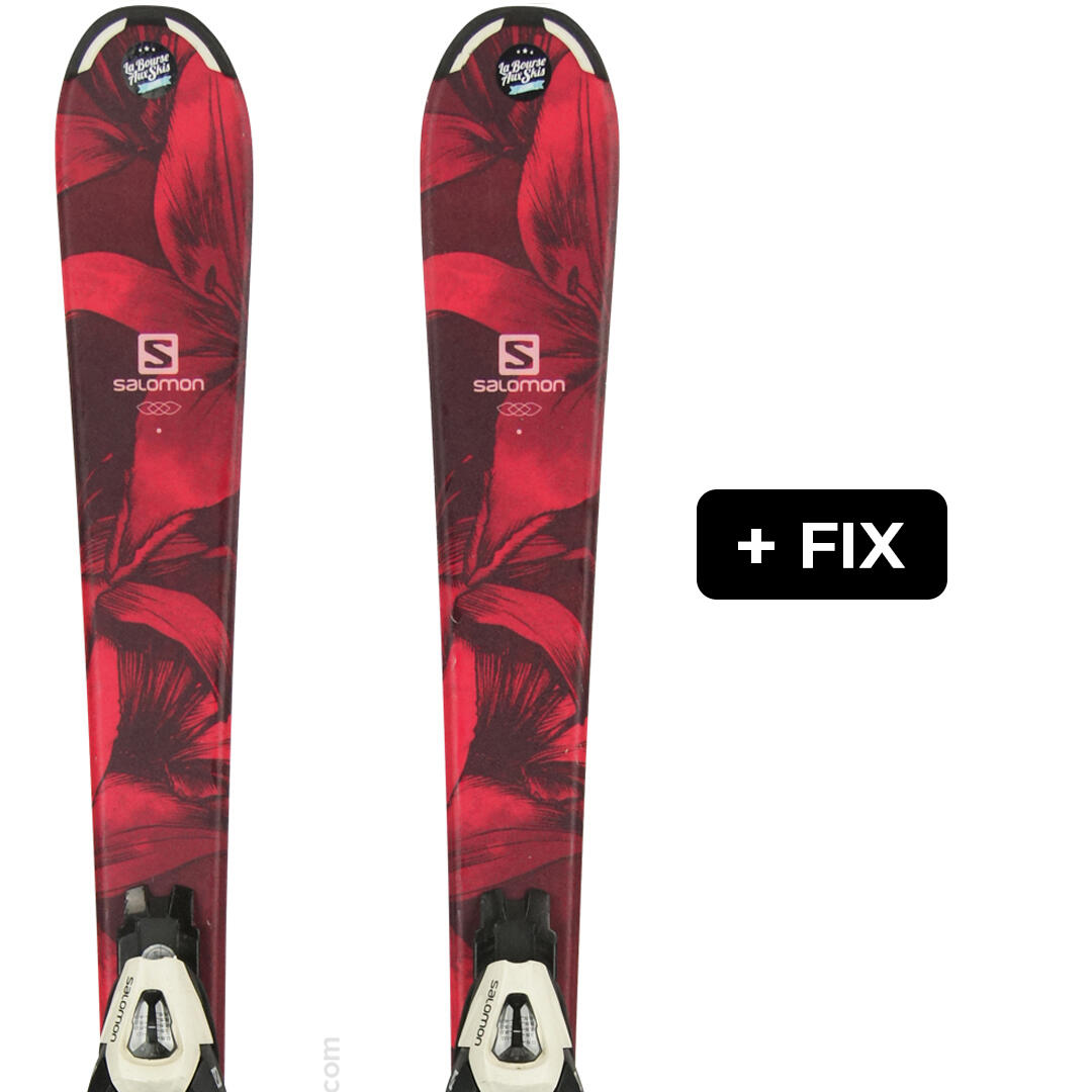 SALOMON Reconditionné - SALOMON QST LUX JR S + SALOMON C5 - Très bon état