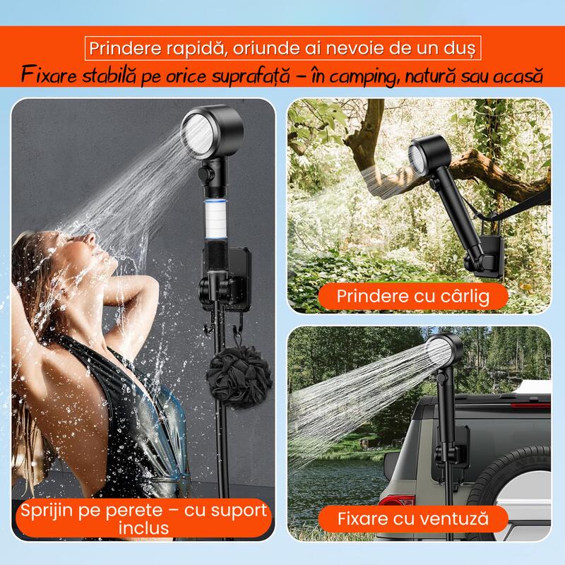 Dus Portabil PS800 – Jet puternic reglabil in 3 trepte, Display Digital, Acumula