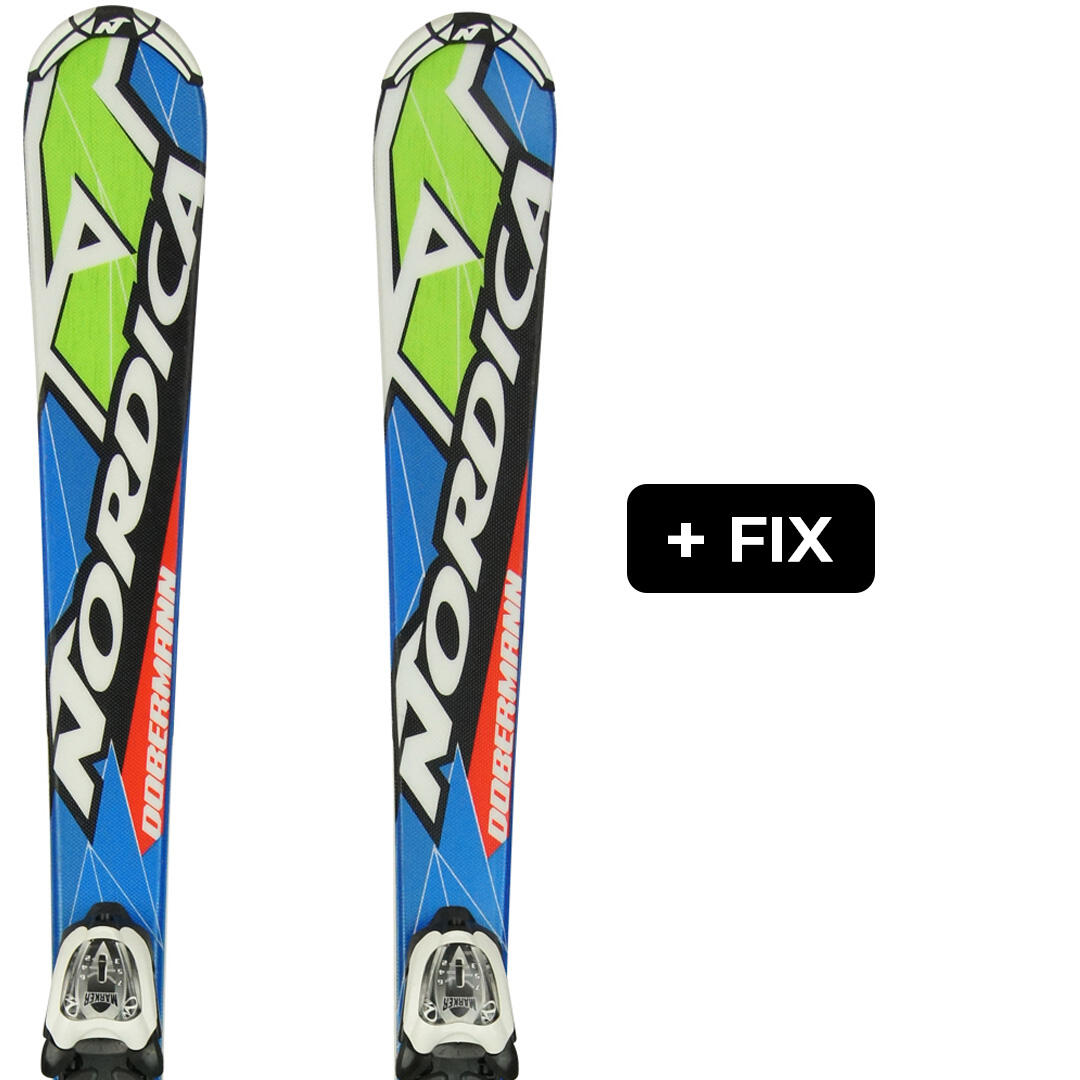 NORDICA Reconditionné - NORDICA TEAM J RACE JUNIOR + FIX - Très bon état