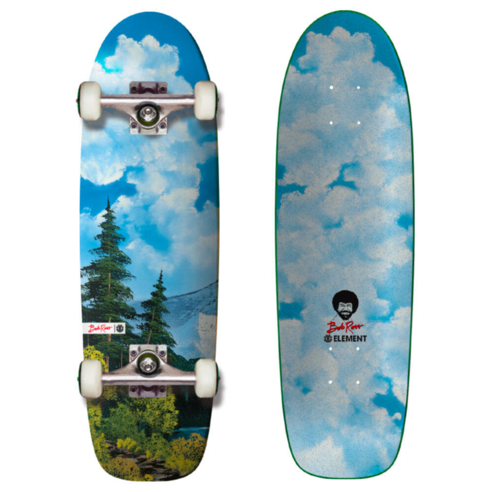 Skateboard Cruiser Element X Bob Ross Happy Clouds 29.85'' 5/5