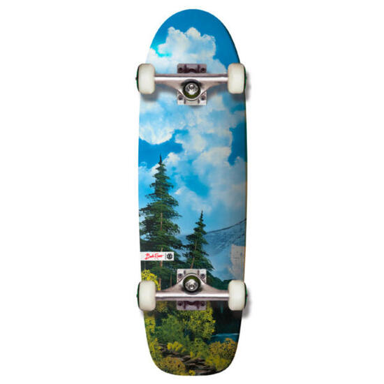 Skateboard Cruiser Element X Bob Ross Happy Clouds 29.85''