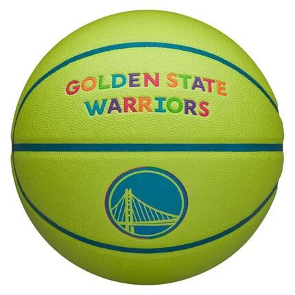 Ballon de Basketball Wilson NBA Golden State Warriors Team Neon