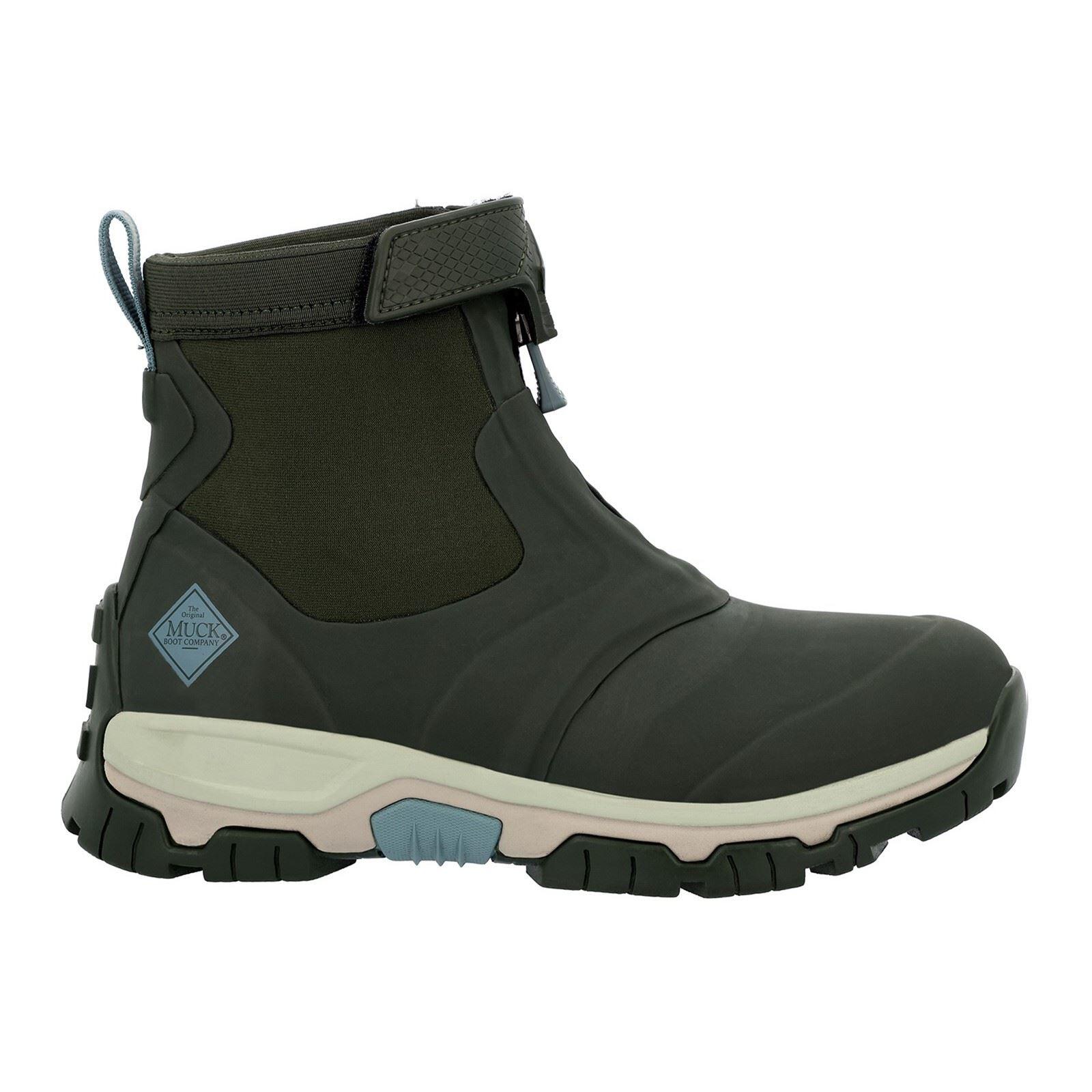 Muck Boots Apex Mid Zip Rubber Moss Wellington Boots 6/6