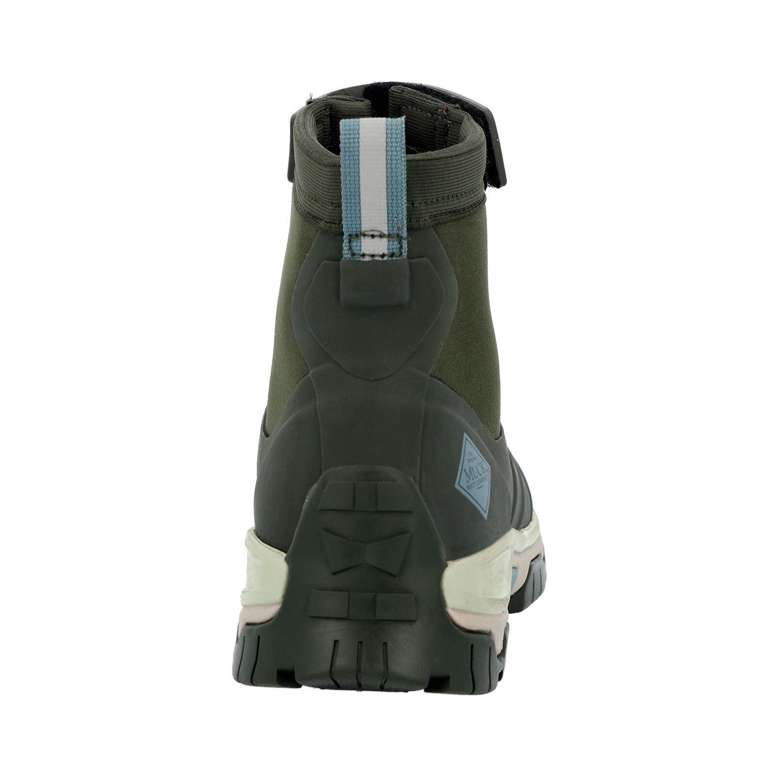 Muck Boots Apex Mid Zip Rubber Moss Wellington Boots 2/6
