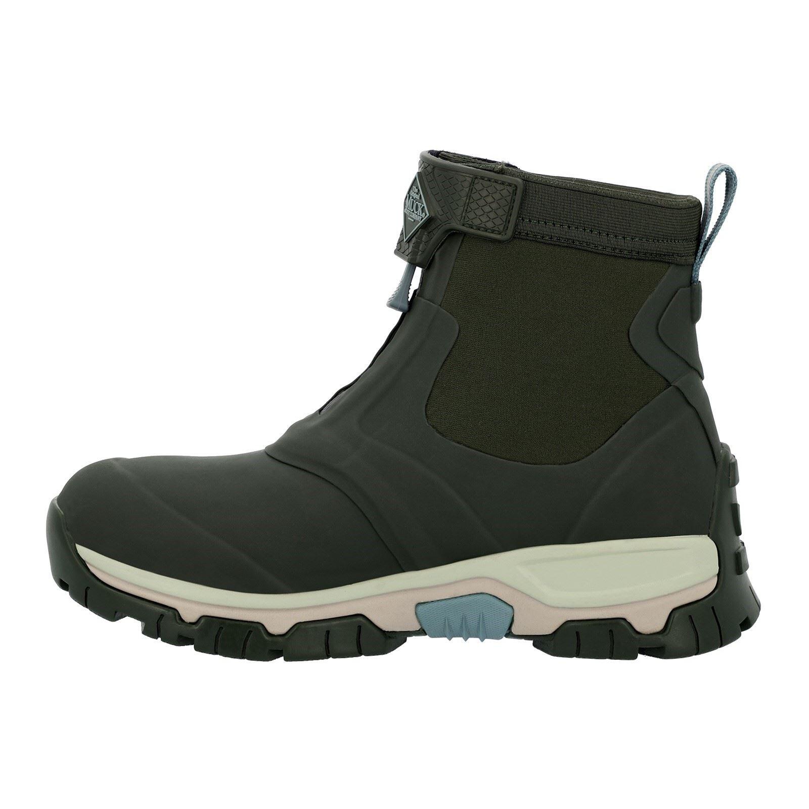 Muck Boots Apex Mid Zip Rubber Moss Wellington Boots 5/6