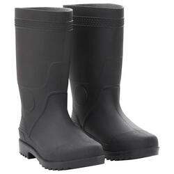 VidaXL Bottes de Pluie PVC Taille 38 Noir.