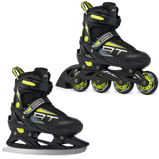 Patines ajustables 2en1 Profession Negro/Lima
