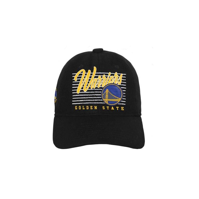 Casquette NBA Enfant Golden State Warriors Outerstuff Retro Wooly Dad Noir 1/3