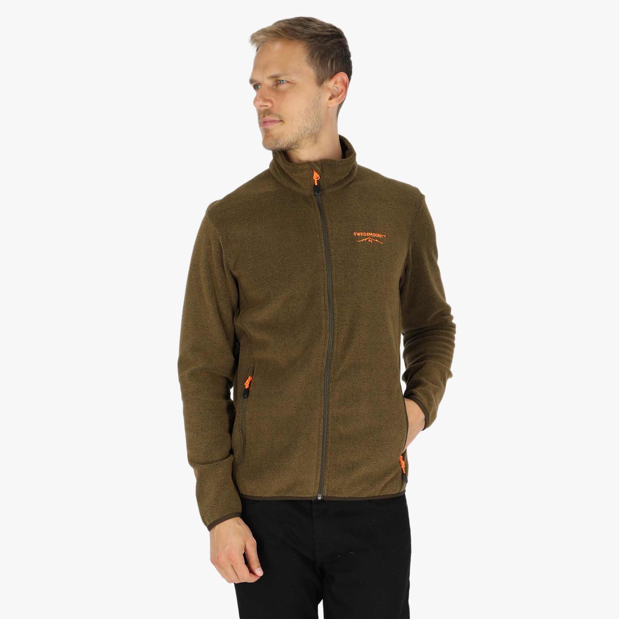 Swedemount - Polaire Randonnée Homme Manches Longues Zippée Intégrale Tromsö - Polaire - Orange|vert - Decathlon