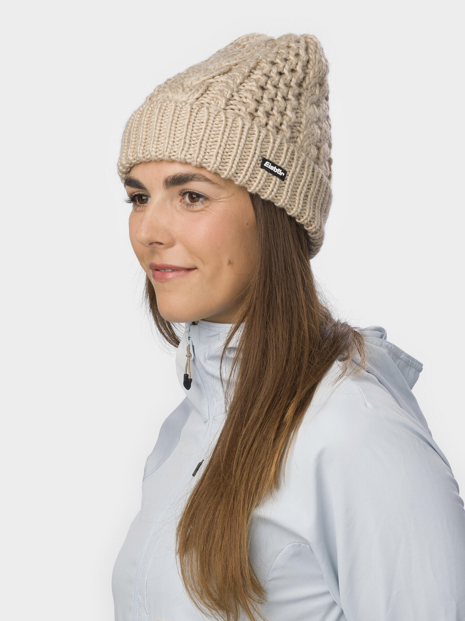 Mütze Afratos Oversized Wintermütze Damen Strickmütze mit Umschlag Fleece warm 3/3