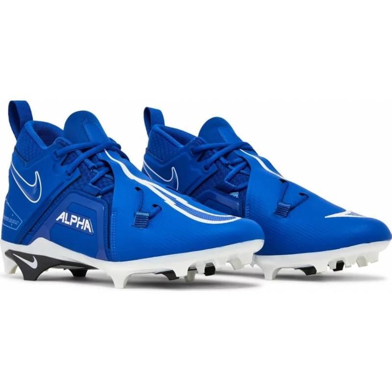 Crampons de Football Americain moulés Nike Alpha menace Pro 3 Bleu 2/3