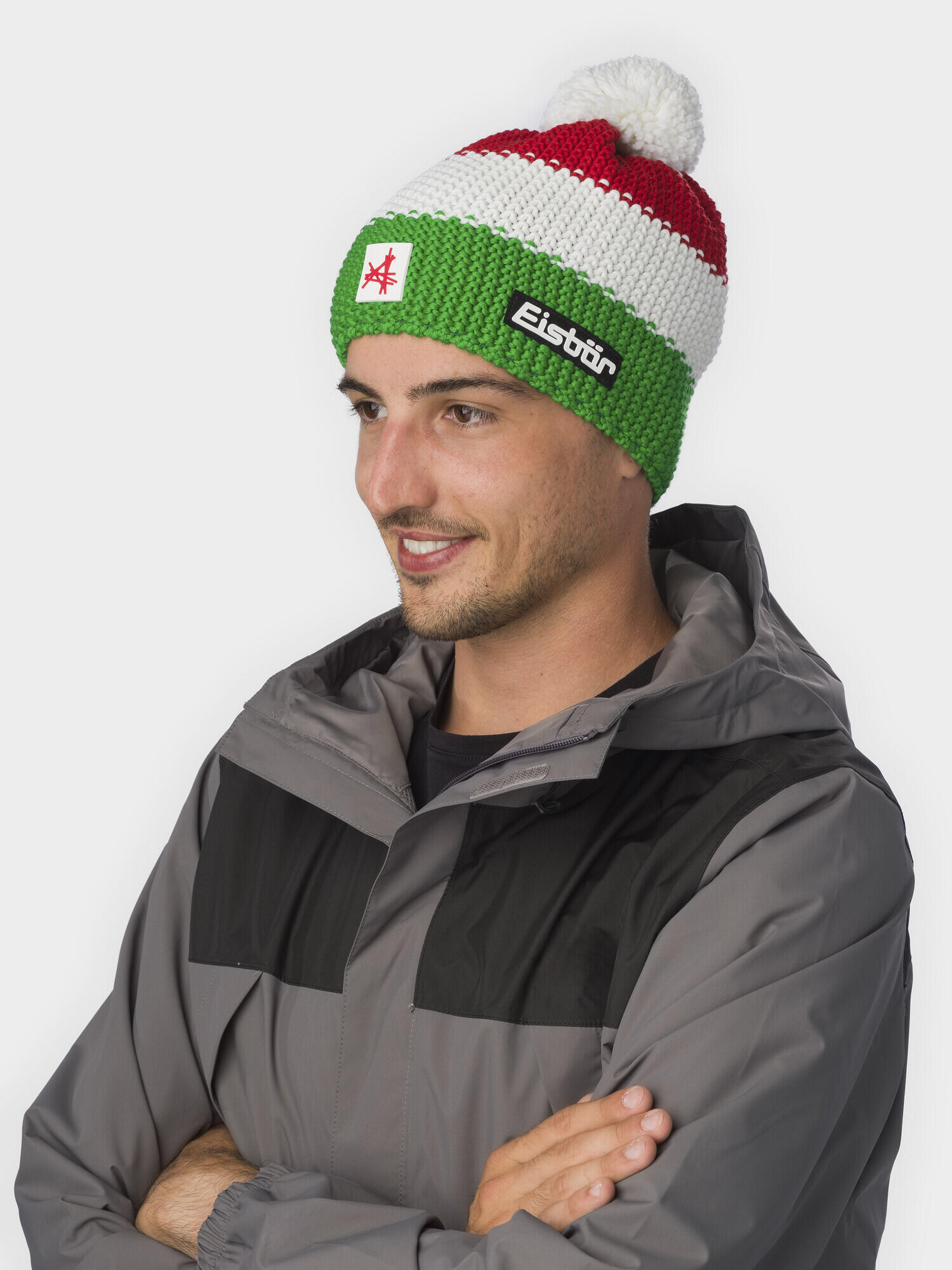 Bonnet Star Ski Austria à pompon, unisexe, hiver en polaire avec pompon 4/4