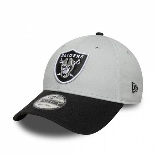 Casquette NFL Las Vegas Raiders New Era Side patch 9FORTY Gris -New era
