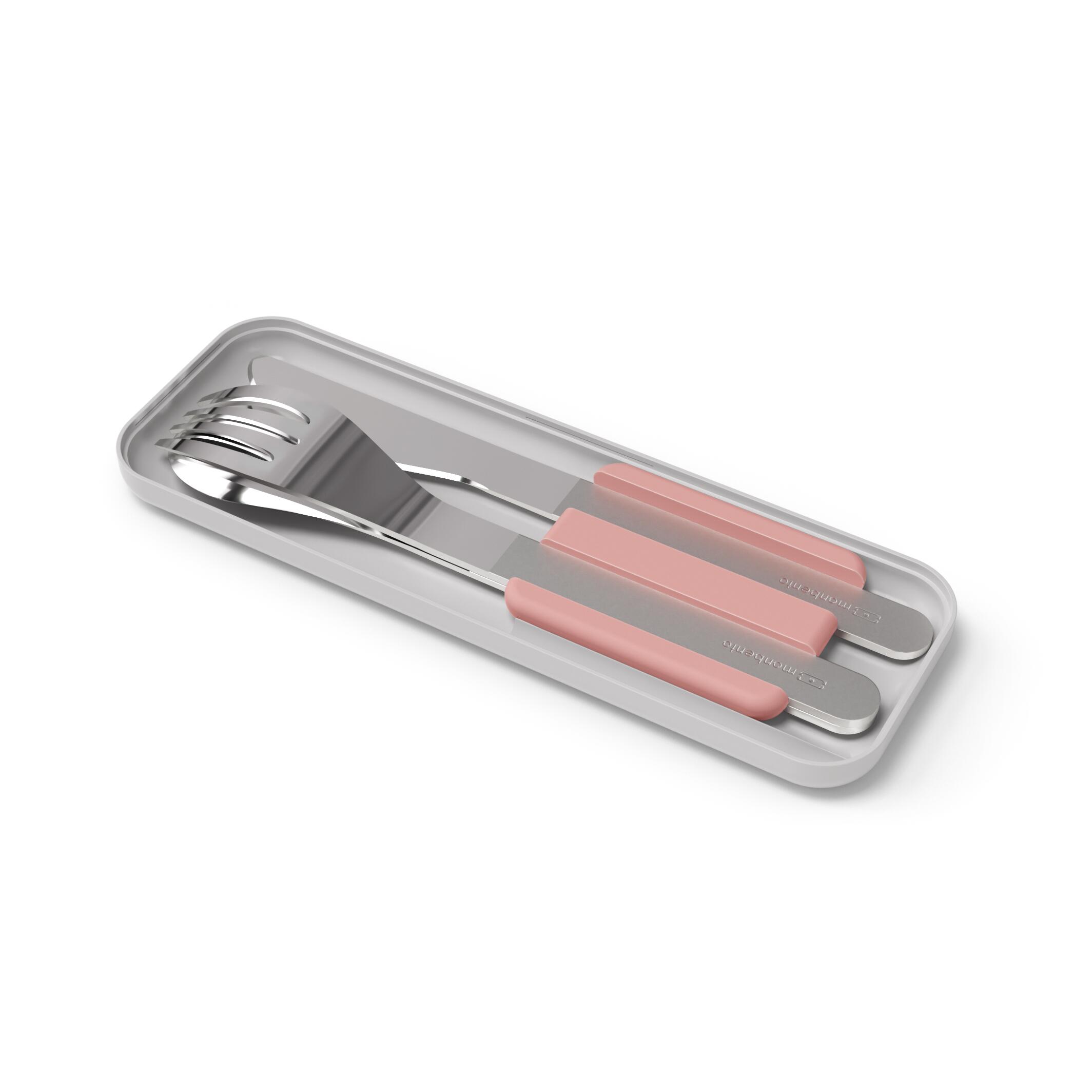 Set boite repas 2x500ml - 1L Bleu/Rose + accessoires |Adulte|Bureau, pique-nique 4/5